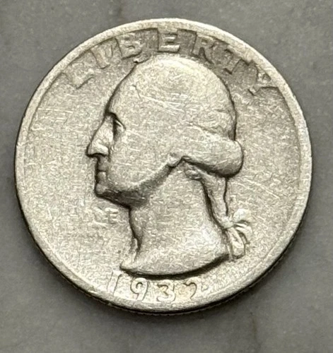 1932-D Washington Quarter - G - Good - 90% Silver