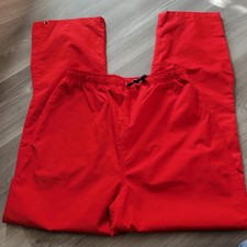 Woolrich Gore Tex Snow Pants Red Snap Leg Winter Ski Snowboard Mens Size M USA