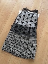 CHANEL Dress Suit Size 34 Shoulder 35cm Length 72cm Excellent Condition