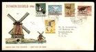 Mayfairstamps Netherlands FDC 1961 Birds Combo Windmill First Day Cover aax_3504