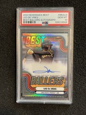 2024 Bowman's Best Leo De Vries #BBALD Best Ballers Auto #42/250 PSA 10