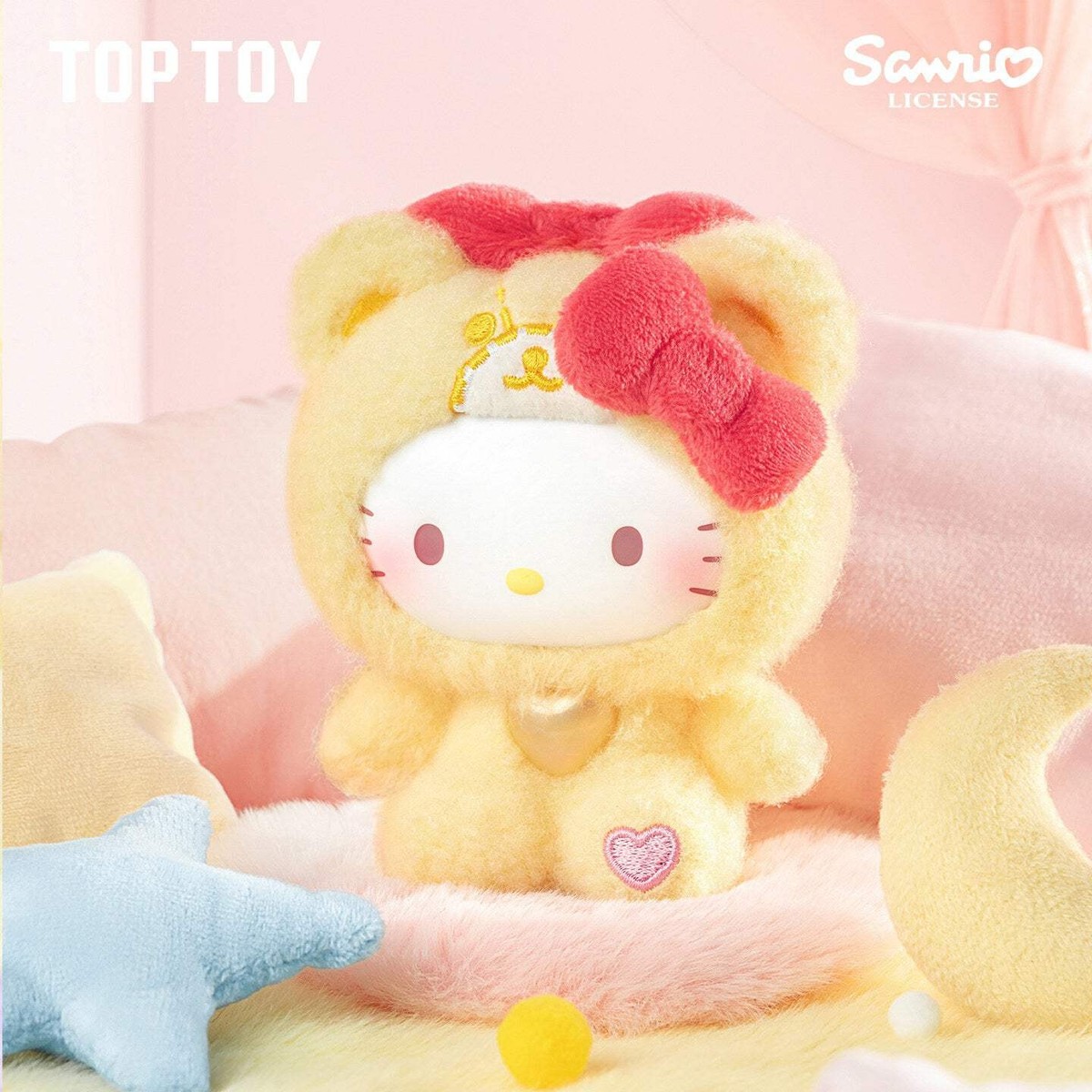 TOPTOY Hello Kitty Teddy Pajamas Plush Keychain Blind Box (Random