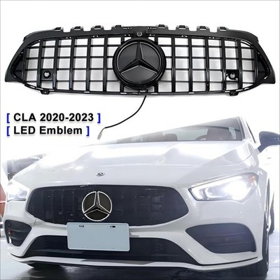 For 2020-2023 Mercedes Benz C118 CLA250 CLA45 Front Grill Grille W/LED Emblem