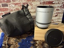 SONY VCL-DH2630 2.6x Tele Conversion Camera Lens 30mm w/ Caps, Bag: Vintage
