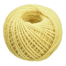 164 Feet 2mm Jute Twine, Jute Rope, Jute Twine String Cords Yellow for DIY