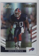 2007 Score Select Scorecard 42/100 Donte Whitner #143 1b9b