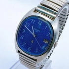 SEIKO 3862-5010 Vintage Wristwatch Quartz Silver Dial Men