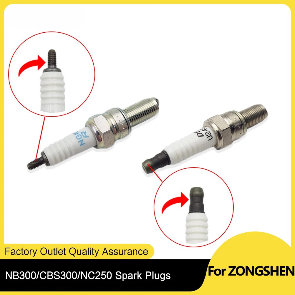 Motorcycle SparkPlug For ZONGSHEN ZS177MM NC250 ZS174MN-3 CBS300 ZS174MN-5 NB300