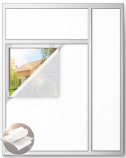 White Blackout Curtains for Bedroom, 70" x 58" Portable Blackout Blinds with ...