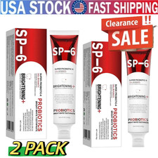2 Pack SP-6 Probiotic Whitening Toothpaste Bright White 140g - Quick Ship Sp 6