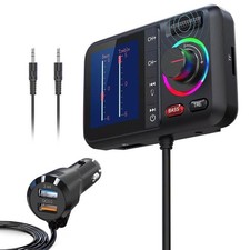 Bluetooth Car FM Transmitter MP3 Player Hands free Radio Adapter Kit USB Charger