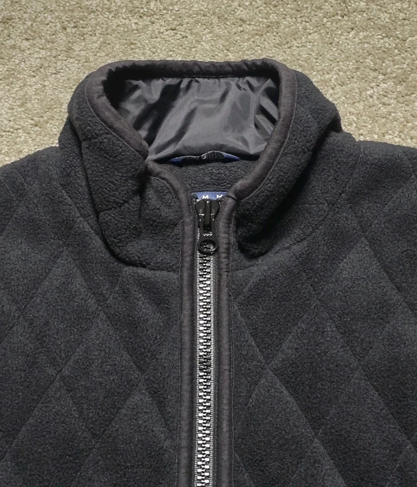 Chaqueta acolchada acolchada acolchada de lana negra grande Tommy Hilfiger vintage RARA para hombre Foto 4 de 4