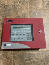 Gamewell FCI LCD-E3 Fire Alarm Annunciator - with enclosure, previously used