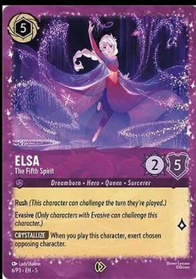 Disney Lorcana エルサ 海外プロモ 英語番号　未開封 2枚セット lorcana english Elsa - the fifth spirit TCG PROMO 6/P3-EN-5 | eBay