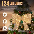 AplusChoice Christmas Bow Decoration with LED Lights for Indoor Outdoor Holiday — photo 4