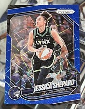 2025 Panini Prizm JESSICA SHEPARD Blue Velocity Prizm #137 Minnesota Lynx
