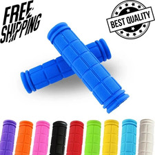 BMX MTB Bike Grips Mountain Bicycle Handlebar Soft Rubber Scooter Non Slip Pair