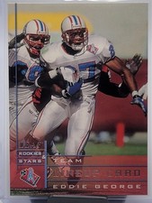 1998 Leaf Rookies & Stars - Team Lineup Card Eddie George #272