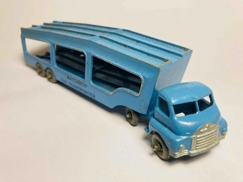 Matchbox Lesney #2 Car Transporter Blue - Original Vintage (ref8)