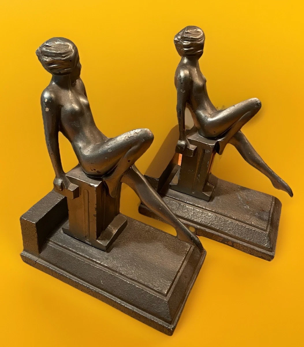 1970年代 裸婦像 iron鋳鉄製オブジェ 一対 アールデコ FRANKART 1970年代 裸婦像 iron鋳鉄製オブジェ 一対 アールデコ FRANKART SD_13.jpg
