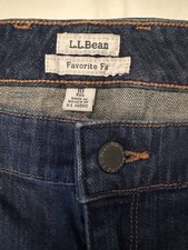 LL Bean Favorite Fit Blue Jean Skirt 10