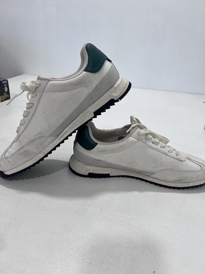 Calvin Klein Jeans Men s Sneakers White Green Retro Runner  Size 10M