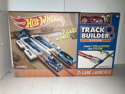 Hot Wheels Track Builder System 2-Lane Racing Launcher  With Car New In Box