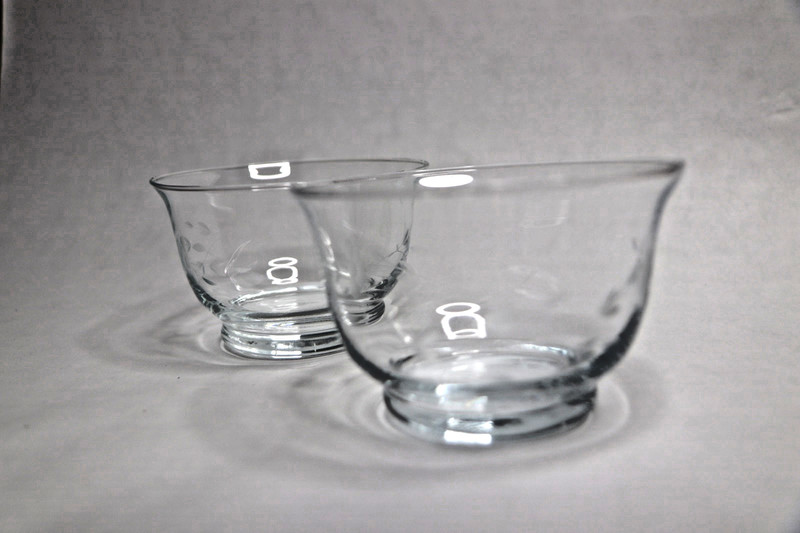 Vintage Princess House Hand-Cut Etched Revere Bowls Set of Two -  RETIRED