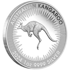 2024 Australia Silver Kangaroo Coin - In Case - 1 oz Proof 95.36 per troy oz
