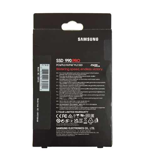 New Sealed Samsung 990 PRO 2TB Internal SSD PCle 4.0 Gen 4x4 NVMe MZ-V9P2T0B/AM - Picture 2 of 8