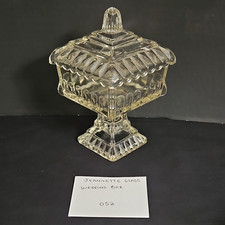 Jeannette Glass Clear Pressed Glass Square We...