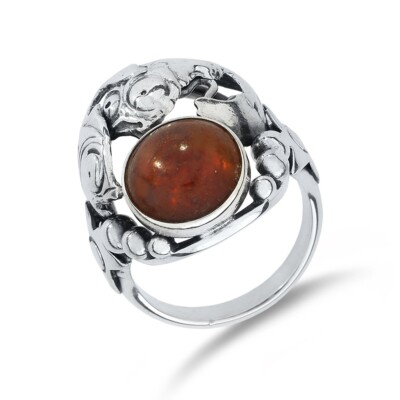 Niels Erik From Vintage Denmark Modernist Sterling Koi Bubble Fish Ring  SR-4259