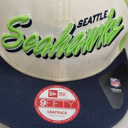 Seattle Seahawks NFL New Era 9Fifty Strapback Adjustable Colorblock Medium Large - Picture 5 of 11