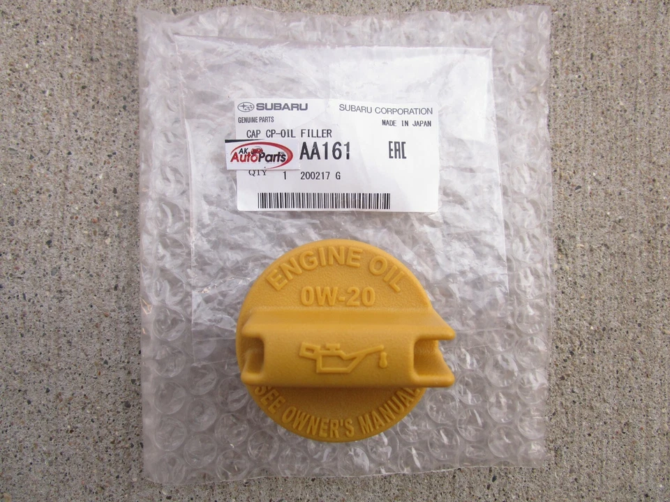 FITS: 13 - 15 SUBARU XV CROSSTREK 2.0L OW-20 ENGINE OIL FILLER CAP OEM BRAND NEW - Image 2 of 4