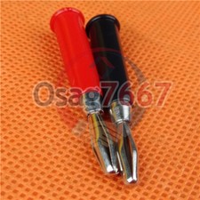 2PCs Banana Plug Connector welded type Sleeves Hard Case new