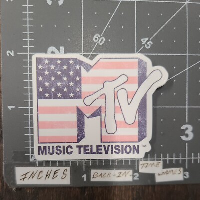 Faded USA Mtv Logo Humor Sticker For Skateboard Bottle Phone Guitar Ect Mat38
