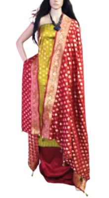 katan silk dress material Designer Indian Pakistani Pure Banarasi Katan Silk Handloom Dress Material  Suit