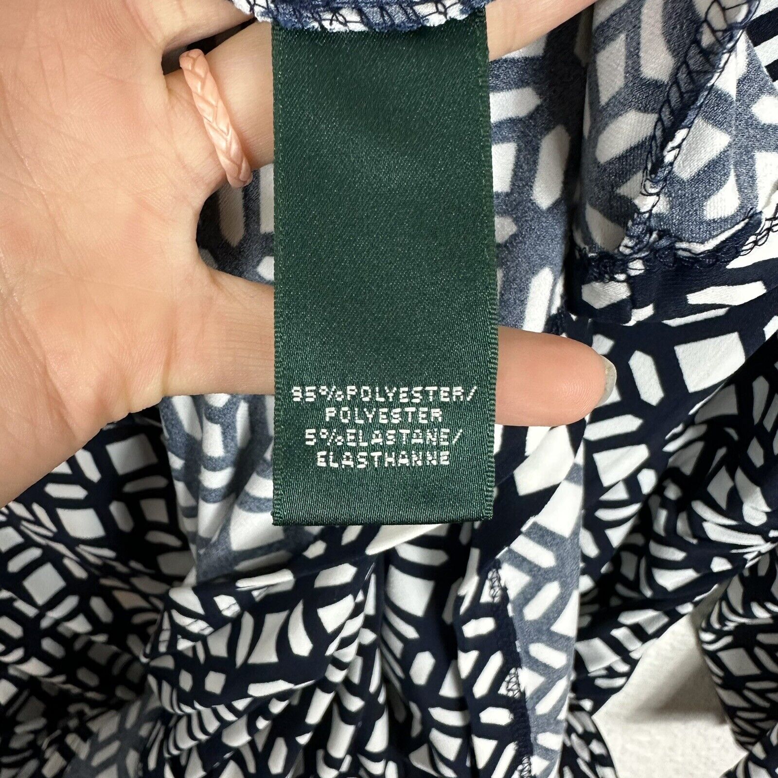 Lauren Ralph Lauren Printed Faux Wrap Jersey Dres… - image 5