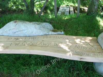 Photo 6x4 Inscribed seat on Y Lon Goed Llecheiddior/SH4743 The inscripti c2010