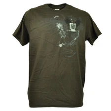 Las Vegas Sin City of Lights Tshirt Tee Mens Brown Crew Neck Nevada Short Sleeve