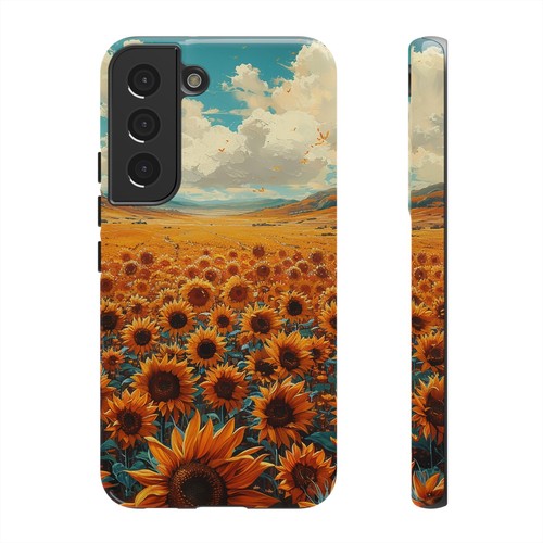 Phone Case for iPhone, Pixel, Galaxy - Sunflower Field Floral Sky Flower Cover - Picture 154 of 191