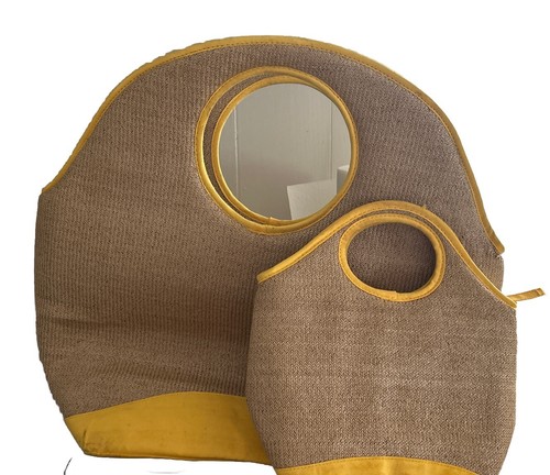 IGLOO Matching Insulated Bags Cooler Beach Bag Tote Yellow Grass Straw Lunchbox - Picture 2 of 8