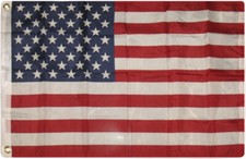2x3 USA United States 50 Star Nylon Poly Flag 2'x3' House Banner Grommets