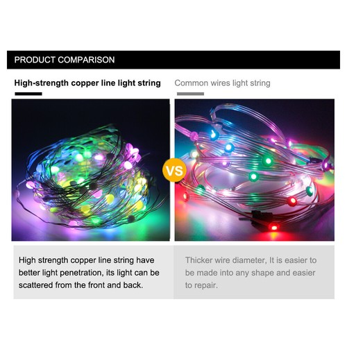 10M 20M WS2812B sk6812 LED Pixel Copper String Light Individually Addressable 5V - Picture 8 of 12