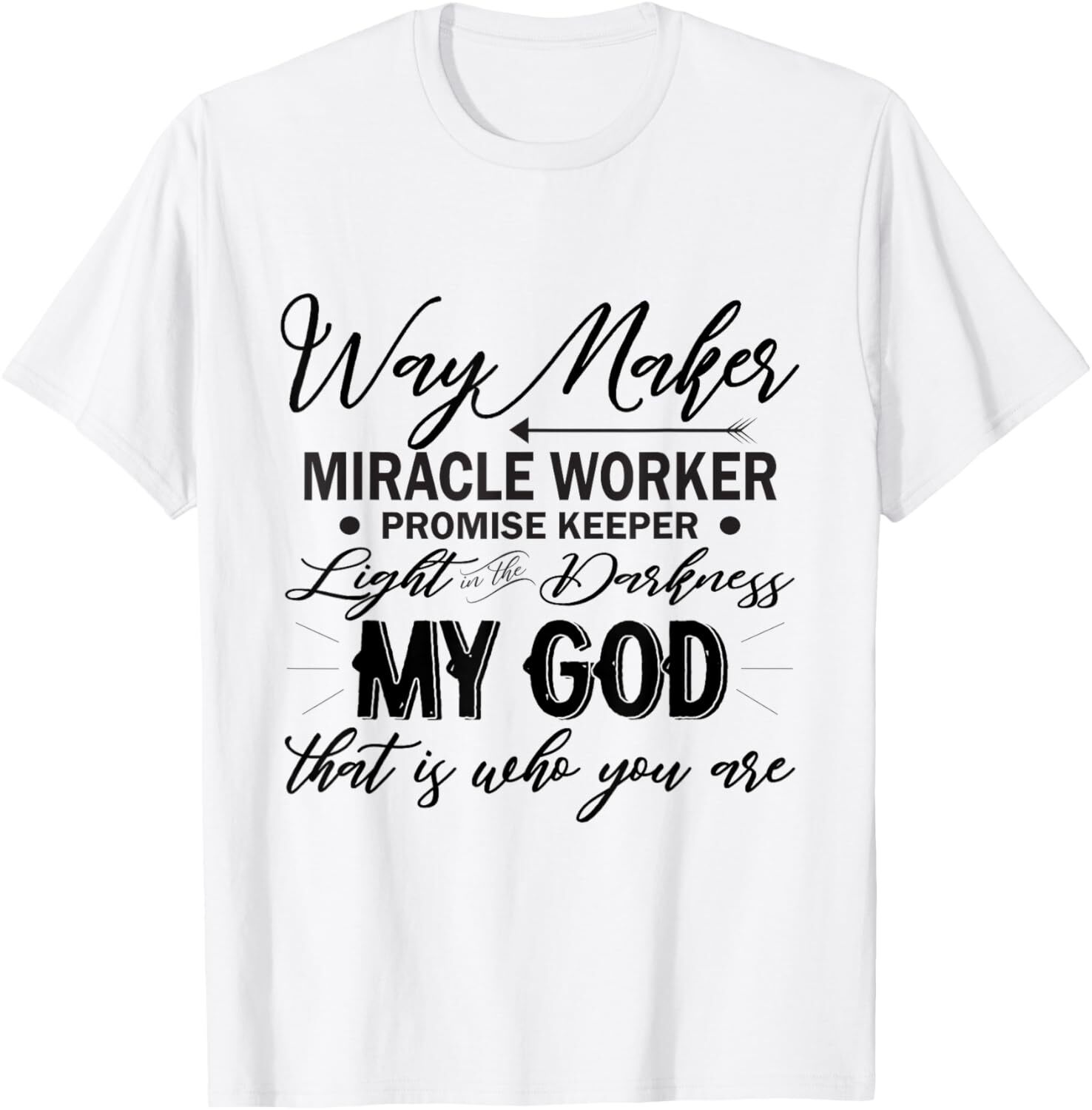 Way Maker Waymaker Promise Keeper Miracle Worker Christian T-Shirt Hoodie