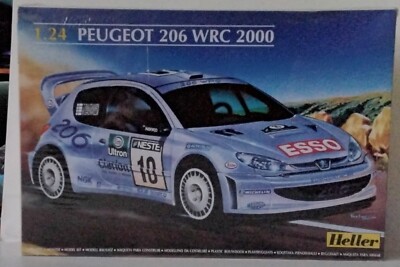 HELLER– 1/24 – PEUGEOT 206 WRC '03 – 80752 – Complete Decals only