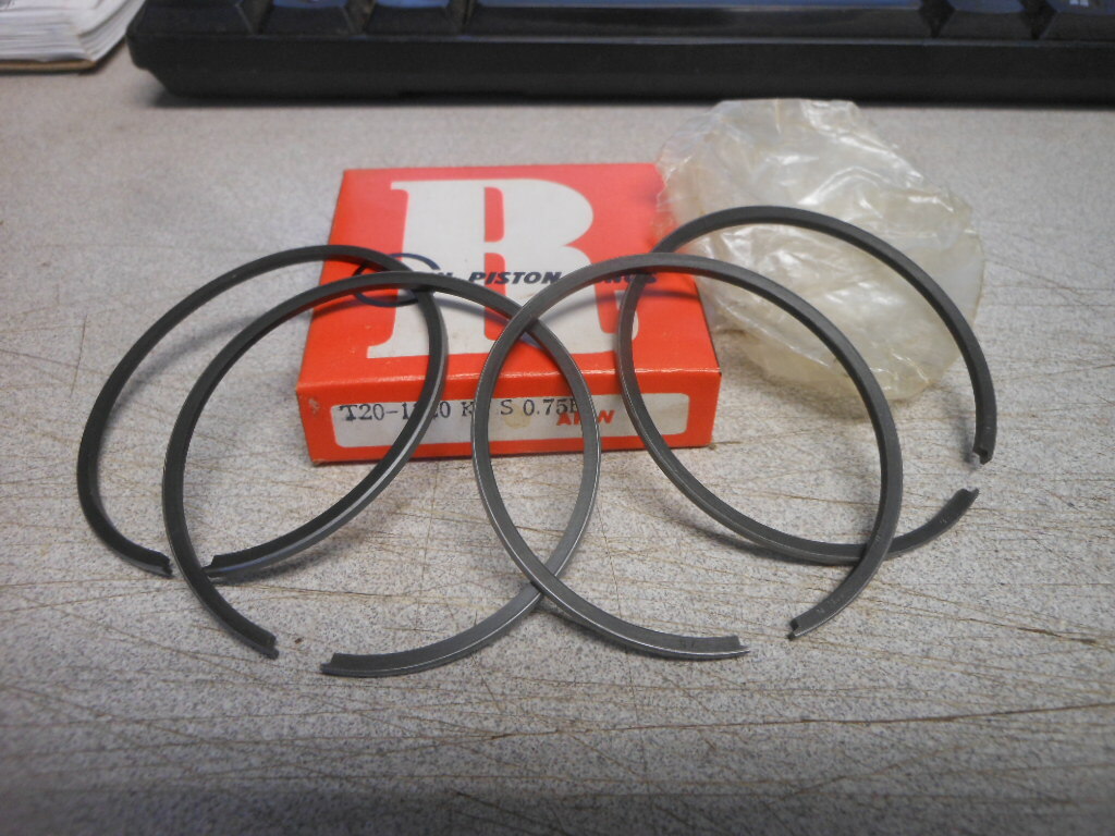 NOS Riken 0.75 3rd O/S Keystone Piston Rings Suzuki T20 Super Six Hustler eBay