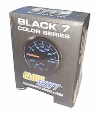 Black 7 Color Series Glow Shift Performance Gauge 2 1/16 Inch Black Face