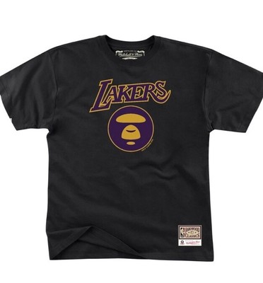 bape lakers tee
