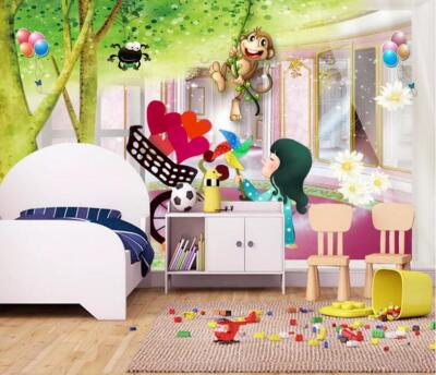 3D Windmill Girl K7036 Wallpaper Mural Self-adhesive Removable Sticker Kay